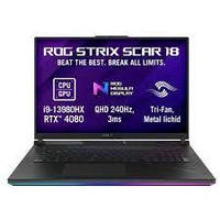 Ігровий ноутбук ASUS ROG Strix Scar 18 G834JZ-N6020, Intel Core i9-13980HX до 5,6 ГГц, 18" WQXGA, 32 ГБ, SSD 1