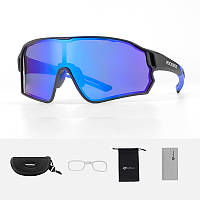 Повнокадрові велосипедні окуляри Rock Brothers Polarized Bike Eyewear UV400 з поляризацією (сині)