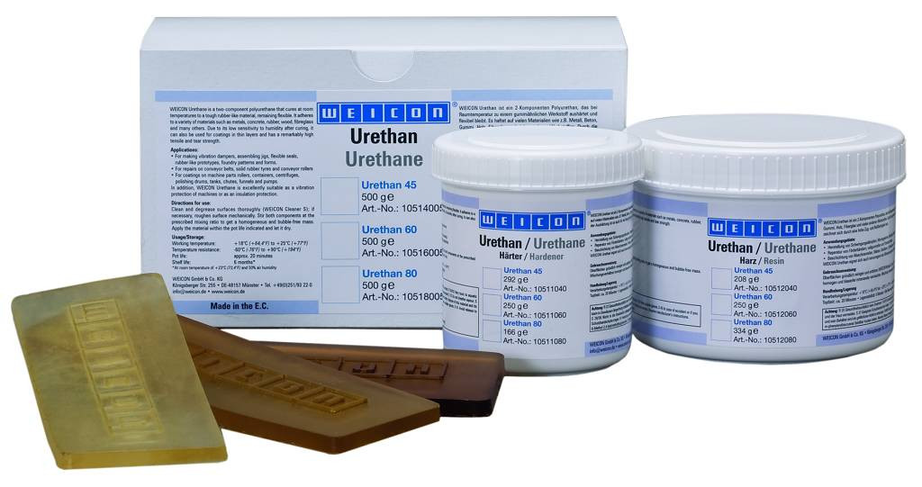 Смола для еластичного лиття та захисного покриття на основі поліуретану WEICON Urethane 45, 60, 80