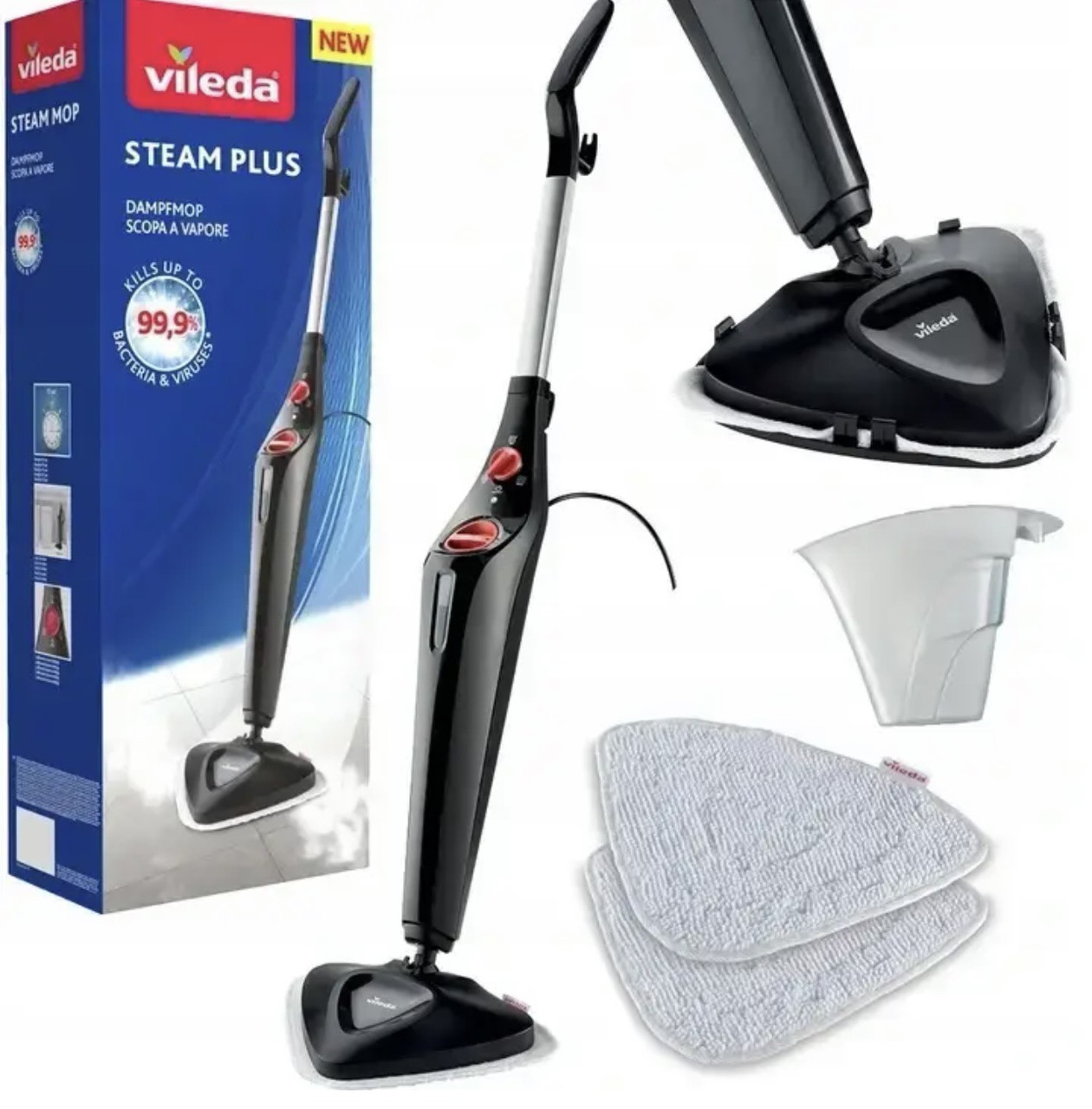 Парова швабра для прибирання Vileda Stream Plus Польща, фото 1