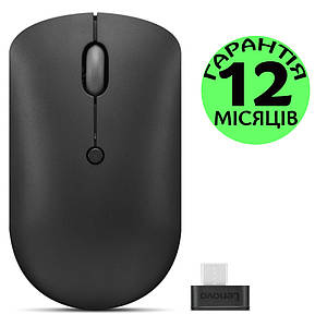 Бездротова мишка Lenovo 400 USB-C Wireless, чорна, миша для ноутбука леново