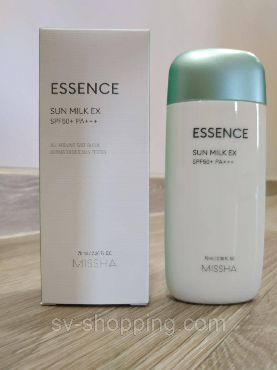 Сонцезахисна есенція-молочко Missha All Around Safe Block Essence Sun Milk SPF50+/PA+++