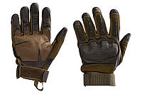 Тактические перчатки, зимние перчатки из прочного материала Sensor Touch 2E Tactical, L, Хаки