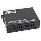 Медіаконвертер RCI 100M, 20km, SC, RJ45, Tx 1310nm, standart size metal case (RCI902W-FE-20-T) (код 1060090)