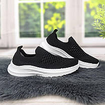 Кросівки жіночі текстильні чорні весняно-літні Dago 4147, фото 4