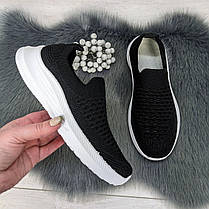 Кросівки жіночі текстильні чорні весняно-літні Dago 4147, фото 5