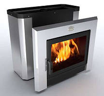 Піч-кам'янка для лазні Горизонталь Новаслав ПКС-02,04 (18,26 м³) кожух з нержавійки, фото 4