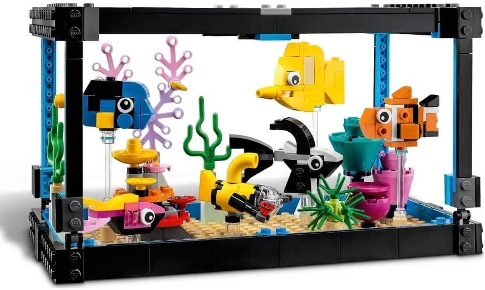 Lego fish store aquarium