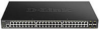 D-Link Коммутатор DGS-1250-52XMP 48xGE PoE, 4xSFP+, 370W, Smart Technohub - Гарант Качества