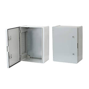 ЩИТ ERKA 023, 300X400X180 З МОНТАЖНОЮ ПАНЕЛЛЮ, ОПАЛОВІ ДВЕРІ IP 65