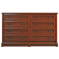 Комод на вісім ящиків Соната 011 корпус і фасад ДСП Каштан (Gerbor-Україна)