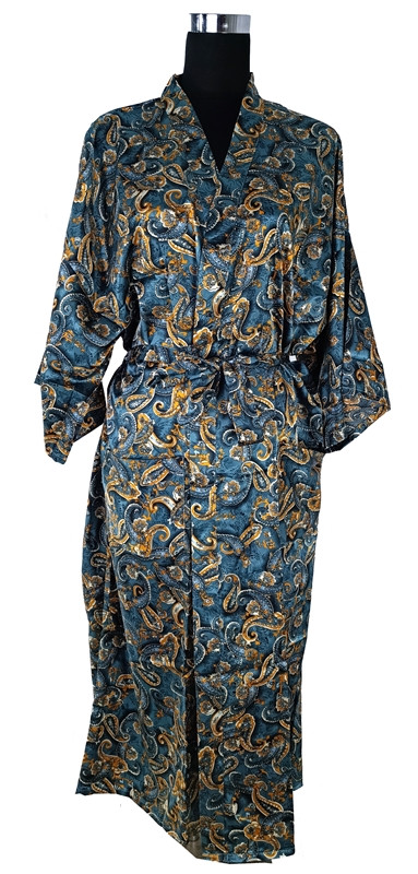 Халат жіночий атласний універсального розміру С5206, фото 1