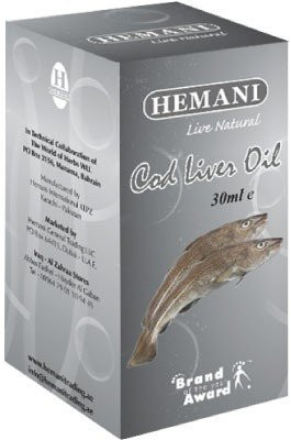 Масло печінки тріски (риб'ячий жир) Hemani 30мл, фото 1