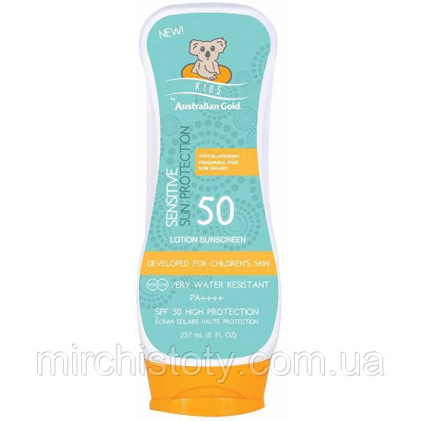 Детский гипоаллергенный солнцезащитный лосьон Australian Gold SPF 50 Sen237 - фото 3 - id-p1869044176