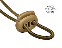 Фиксатор для резинового шнура #002 цвет койот №885 (упаковка 100 шт)