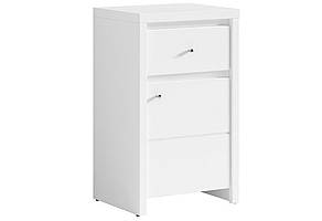 Комод у передпокій Кета 018 корпус ДСП Німфея альба, фасад Білий глянець (БРВ-Україна ТМ)