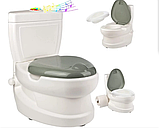 Дитячий горщик унітаз Pilsan спинка знімний горщик тримач для паперу звуки води підсвічування, фото 9