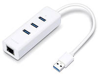TP-Link Сетевой адаптер UE330 USB3.0 to GE 3xUSB3.0 HUB Technohub - Гарант Качества