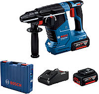 Bosch Перфоратор GBH 187-LI Professional аккумуляторный, 2*18 В 5 Ач, SDS-Plus, 2.4 Дж, 980 об/мин, кейс, 2.9