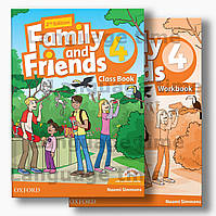 Family and Friends 4 Class Book + Workbook (2nd edition) Комплект Термоклей