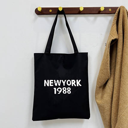 Сумка-шопер New York 1988 Чорна, фото 1