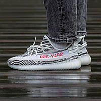 Кросівки чоловічі Adidas Yeezy Boost 350 v2 Zebra кросівки adidas yeezy кросівки витки чоловічі 37-45