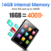 MP3 плеєр Ruizu M17 2.4" Bluetooth Hi-Fi 16Gb із зовнішнім динаміком, фото 3