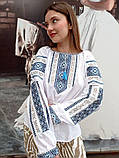 Вишиванка жіноча на домотканому полотні з мережкою "Оксана"  44-60 р-ри, фото 6
