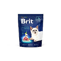 Сухий корм Brit Premium by Nature Cat Sensitive для дорослих кішок з чутливим травленням (ягня) 1,5 кг