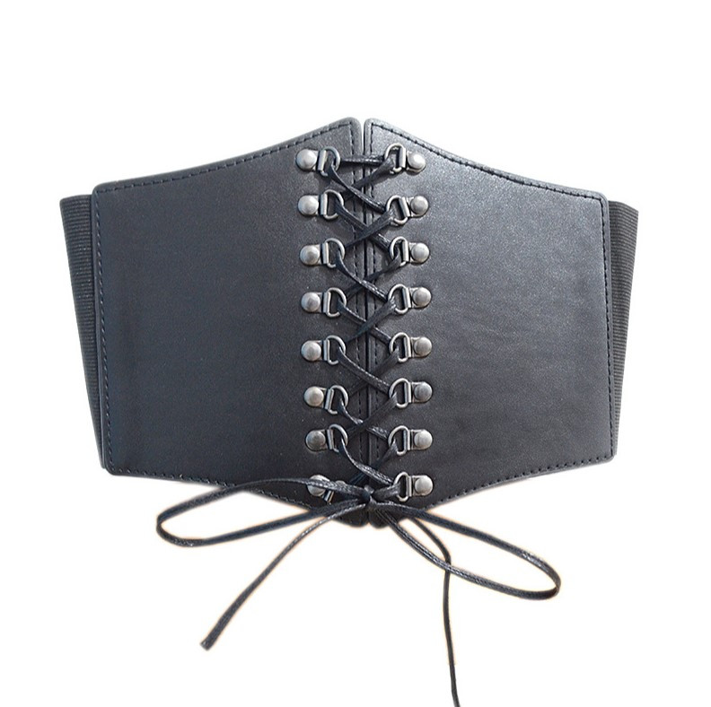 Ремінь Корсет Жіночий зі Шнурівкою розмір 65-85 см Чорний