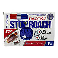 Ловушки "Stop Roach" Средство от бытовых насекомых 6 дисков