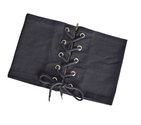 Ремінь Корсет Жіночий зі шнурівкою розмір 70-90 см Чорний, фото 1