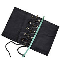 Ремінь Корсет Жіночий зі шнурівкою розмір 70-90 см Чорний, фото 4