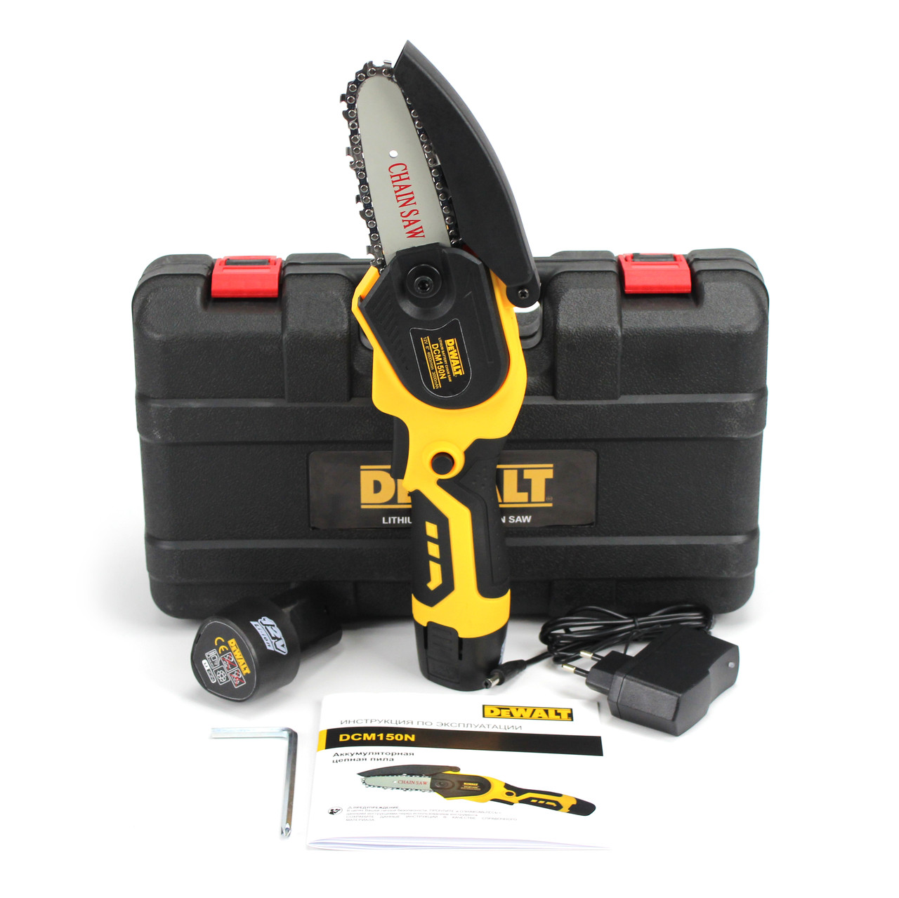 Акумуляторна міні пила DeWalt DCM130N (12V, 3Аh) АКБ гілкоріз Деволт