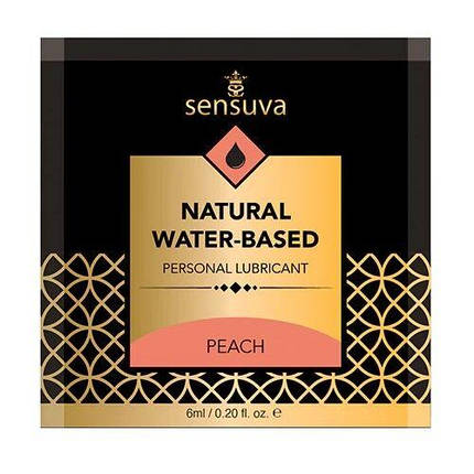 Мастило на водній основі Sensuva Natural Water-Based Peach без гліцерину та парабенів, фото 3