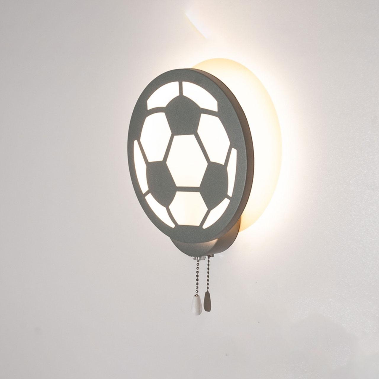 Світлодіодна бра футбольний мяч LED 17 Вт колір каркаса сірий D-9176/1GR, фото 1