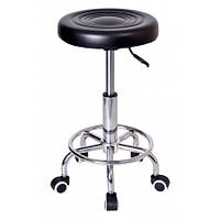 Стілець косметичний поворотний на 360° Monza чорний