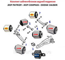 Сайлентблоки задніх важелів Jeep Compass (MK) Patriot (Джіп Компас Патріот)