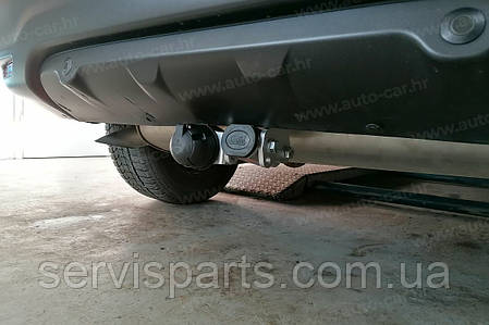 Оцинкований фаркоп на Nissan Qashqai J11 2013-2021 (Нісан Кашкай) Швидкознімний автомат на ручці, фото 1
