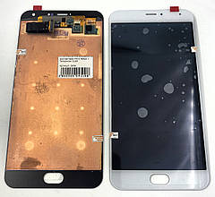 Дисплей для мобільного телефону Meizu Pro 5, білий, з тачскріном, OLED