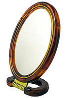 Зеркало настольное косметическое овал двустороннее 8 дюймов.