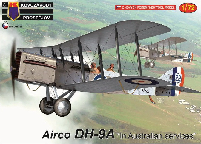 Пластикова модель 1/72 Kovozavody Prostejov 0316 британський літак DH-9A „In Australian Services“