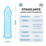 Стимулювальні презервативи з ребристою структурою Love Match — Stimolante, No1, фото 2