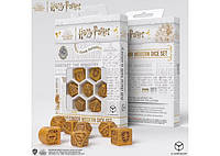 Настольная игра Q-Workshop Набор кубиков Harry Potter. Gryffindor Modern Dice Set - Gold (7 шт.)