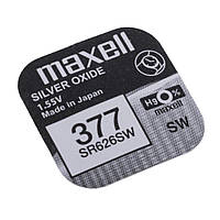 Батарейка "таблетка" Maxell SR626SW 1шт/уп 1.55 V