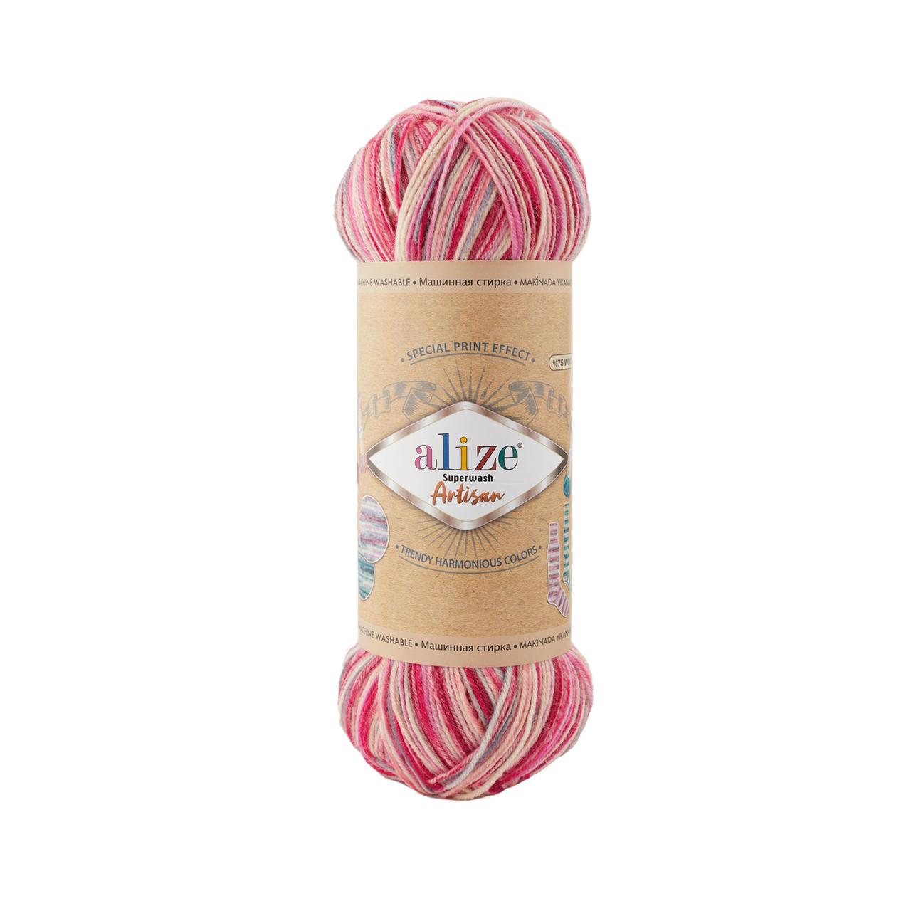 Напіввовняна пряжа 70/30 SUPERWASH ARTISAN Супервош Артисан № 9002