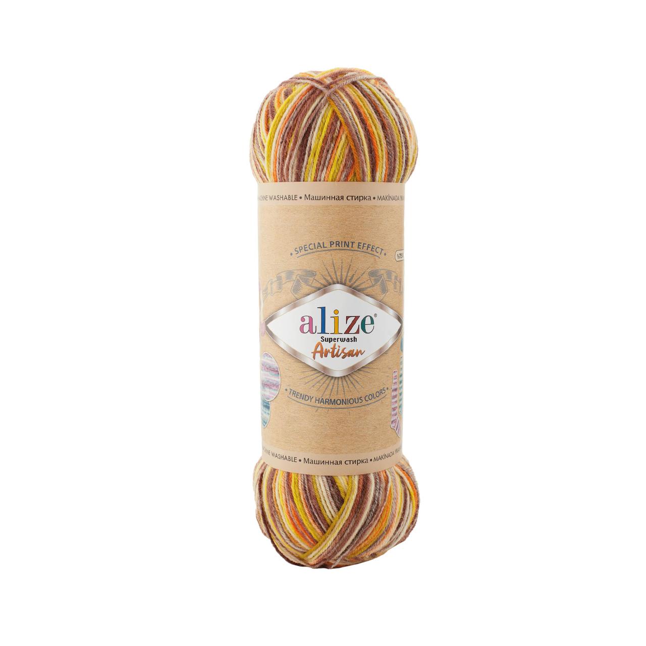 Напіввовняна пряжа для в"язання 70/30 SUPERWASH ARTISAN Супервош Артисан № 9006