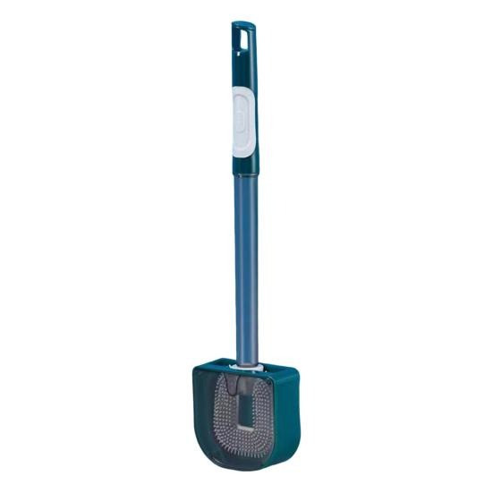 Силіконова щітка для унітазу Wenko Toilet Brush | Йоржик з настінним тримачем | Йорж для унітазу, фото 1