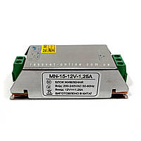 Блоки питания 15W MN-15-12 12V 1.25А (15Вт 12В 1А) для светодиодных лент оптом