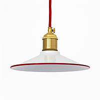 Світильник підвісний купол Loft Steampunk [ Pendant White&Red ]